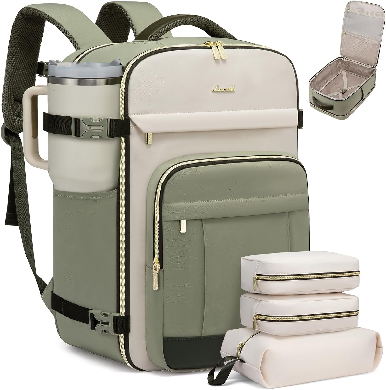 LOVEVOOK 40L Travel Backpack for Women & Men - 17.3 Inch Carry On…